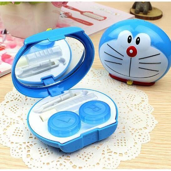 K03 DORAEMON KOTAK Softlens Case Kotak Penyimpanan Contact Lens Limit