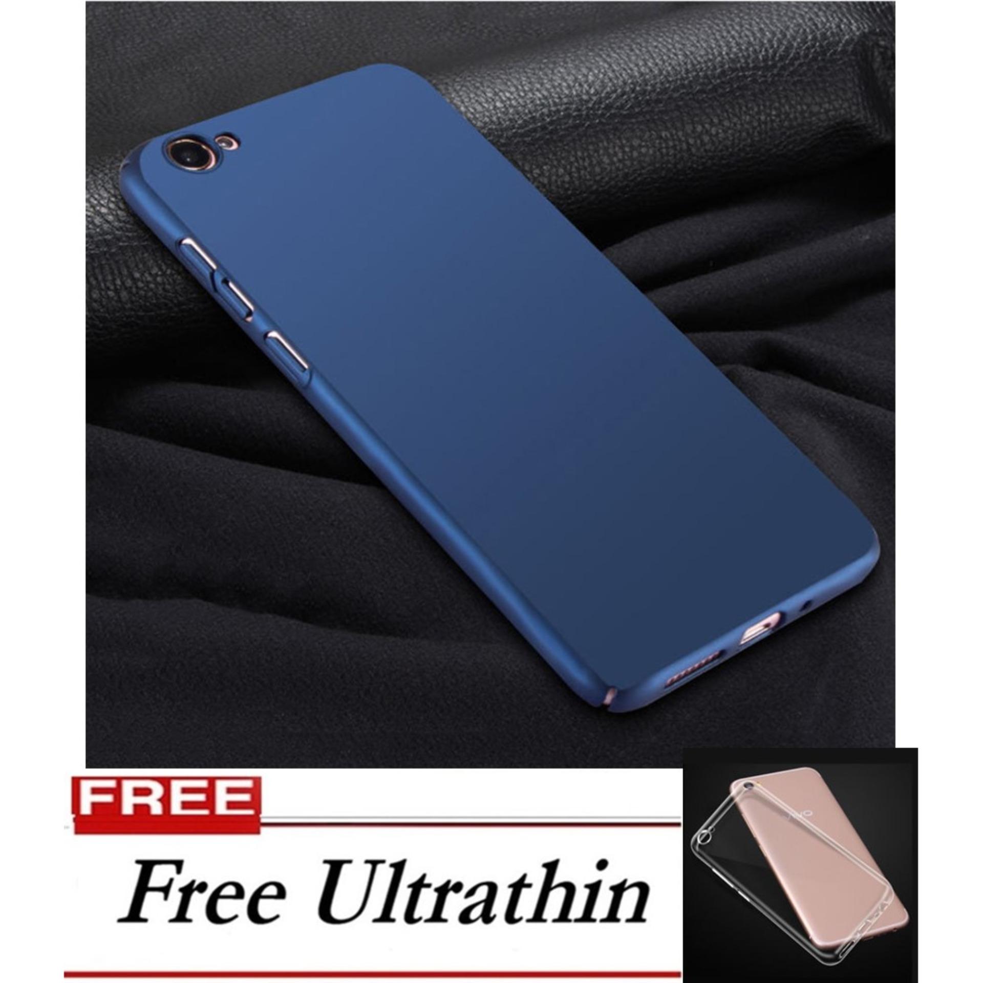 Case Slim Hard Shell Hybrid Rubberised Back For VIVO Y71 - Blue FREE Ultrathin