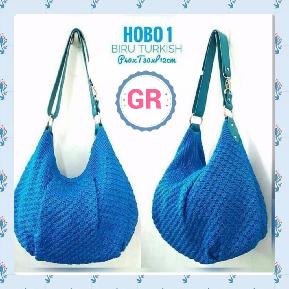 Detail Gambar Tas Rajut Wanita Hobo Coklat Terbaru