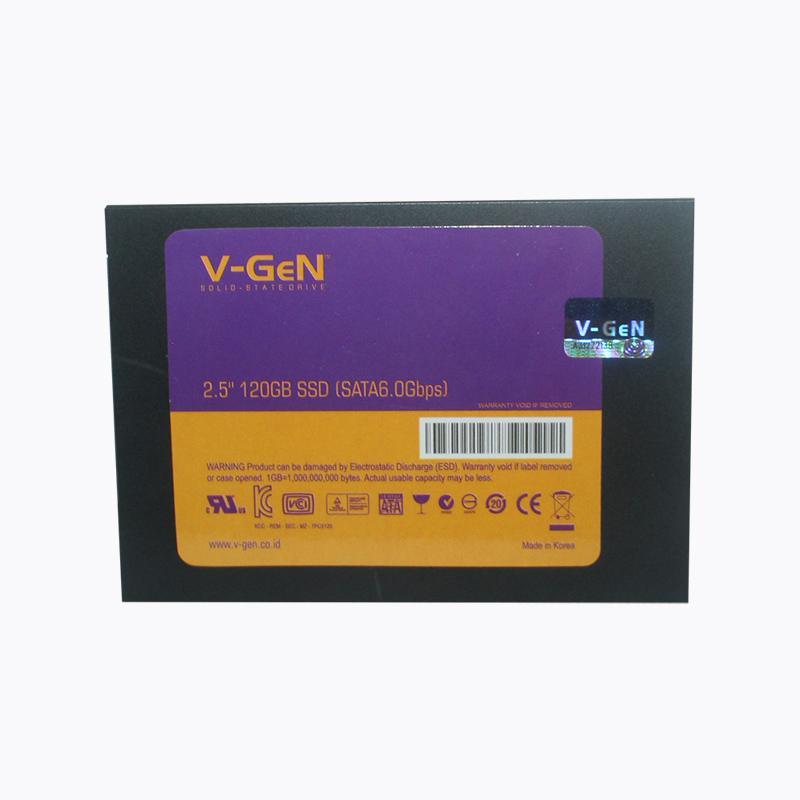EELIC SSD-120GB SOLID STATE DRIVE SSD V-GEN BERKAPASITAS 120 GB SATA III KECEPATAN BACA TULIS 8 KALI LEBIH CEPAT DARI HARDDISK