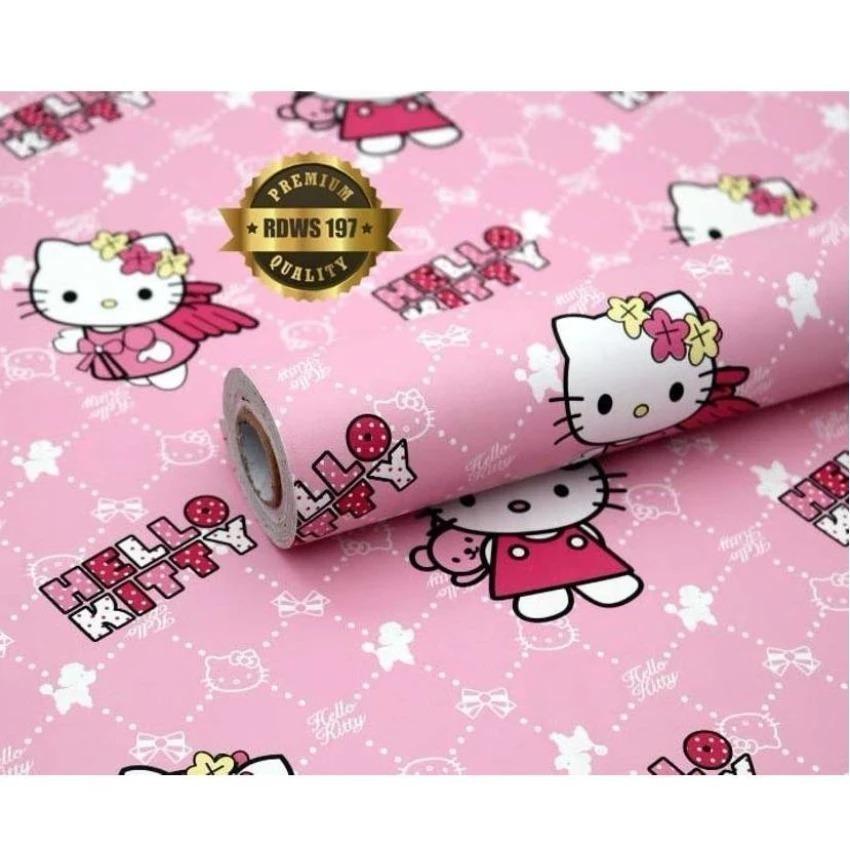 Review Wallpaper Sticker Dinding Gambar Dinding Model Karakter Hello Kitty Dan Harga Terbaru