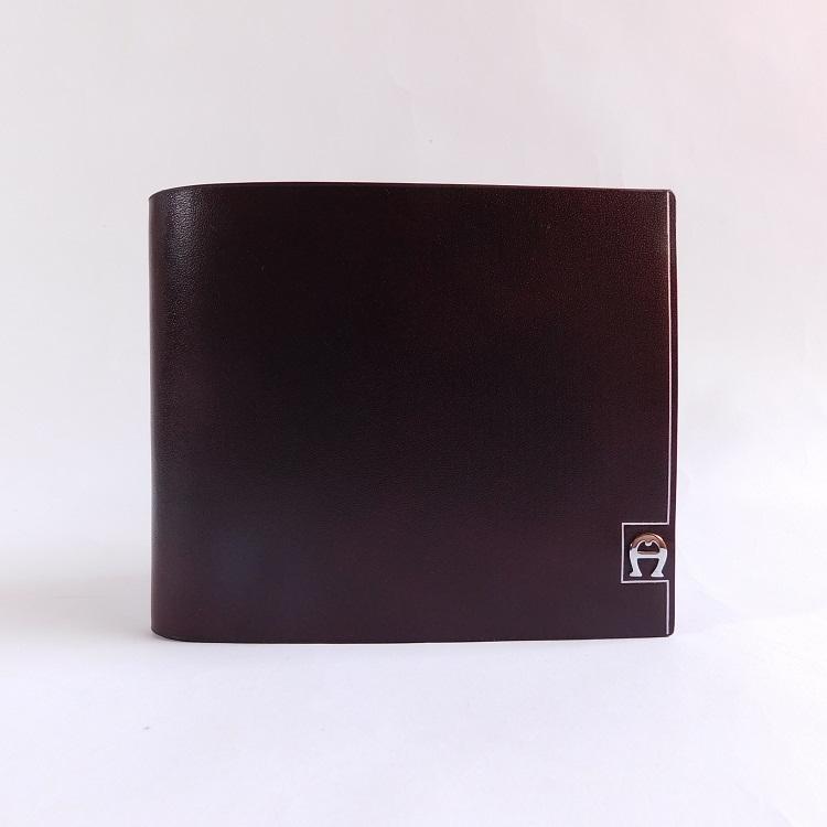 DOMPET KULIT PRIA TIDUR IMPORT BRANDED | AIGNER 180-2619 COFFEE