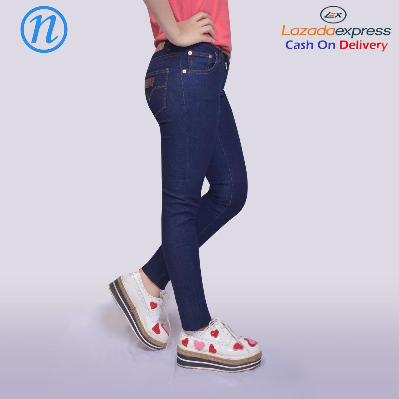 Celana Jeans Wanita Fashion Pakaian Blezer Jas Bawahan Wanita Skinny Street Soft Jeans Januari 2019 - 2 Celana Jeans Wanita Fashion Pakaian Blezer Jas Bawahan Wanita Skinny Street Soft Jeans - 2