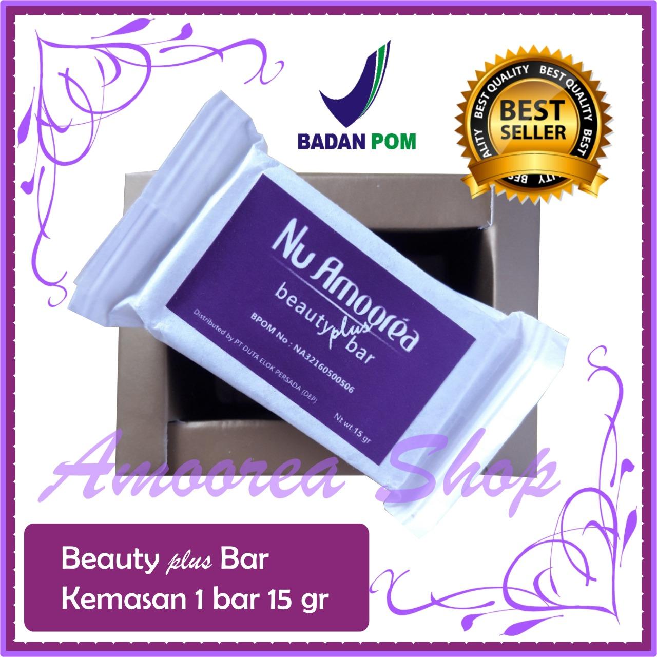Sabun Amoorea / Beauty Plus Bar / Kemasan 15 gr / Obat Jerawat / Flek Hitam / Komedo / Sabun Cuci Muka / Original