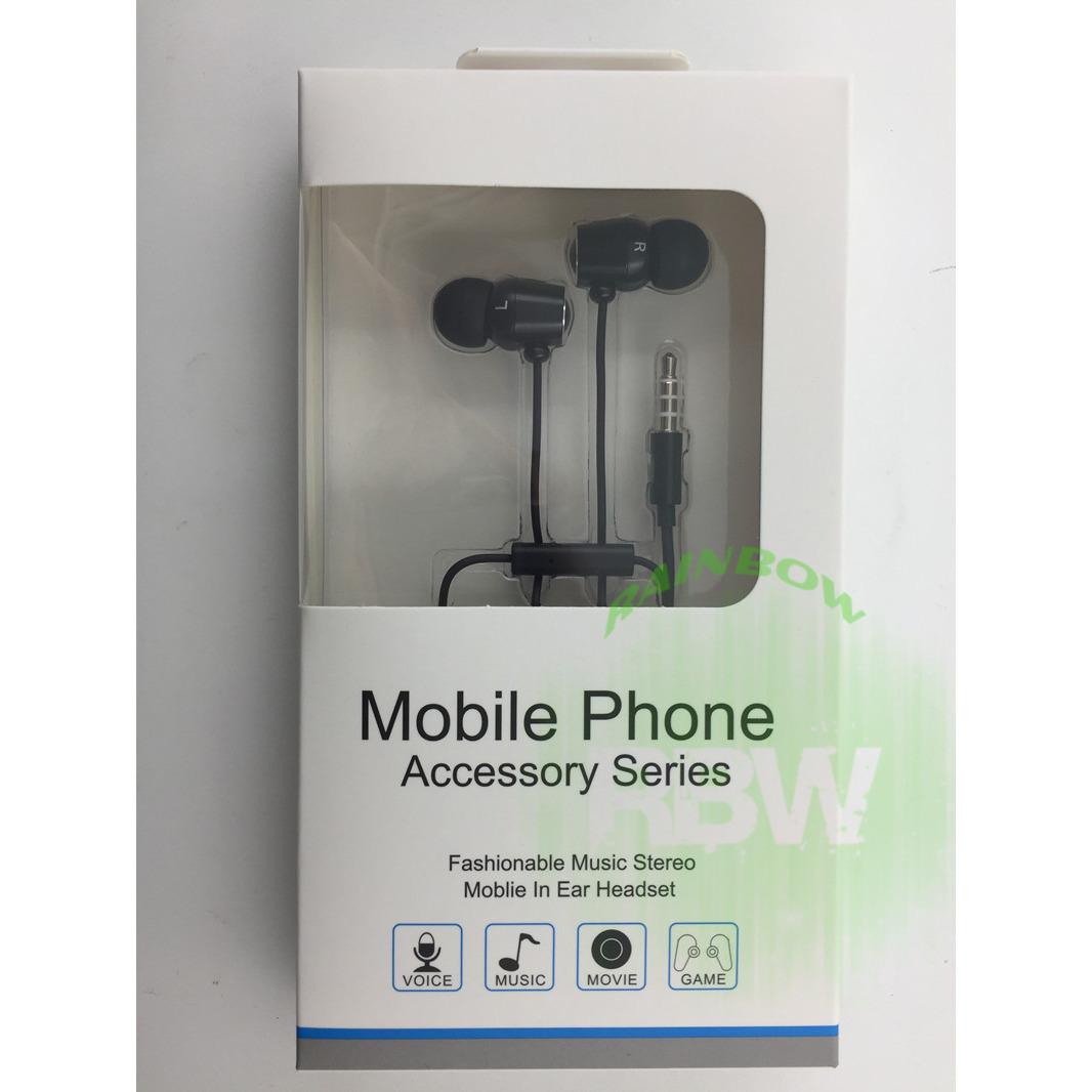 Asus Zenfone 2 ZenEar Series Stereo Handsfree With Mic & Volume Control / Headphone / Headset / Earphone Original - Hitam