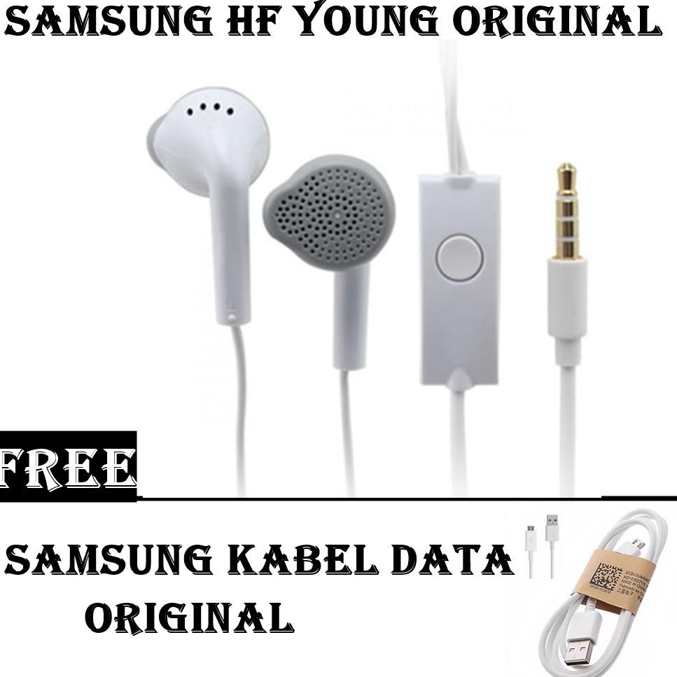 Samsung Handsfree/Headset Young For All Smartphone Original + FREE Samsung kabel data original