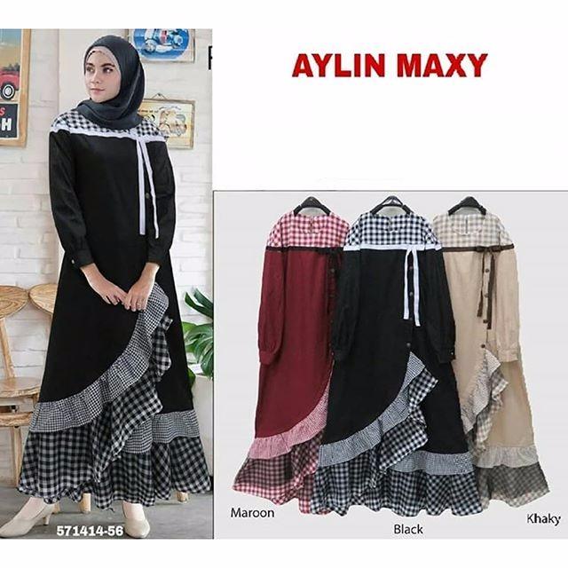 Baju Wanita Baju Gamis Baju Muslim Aylin Maxi Dress