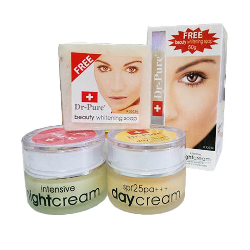 Dr Pure Paket Cream Pemutih Original BPOM - Free Whithening Soap