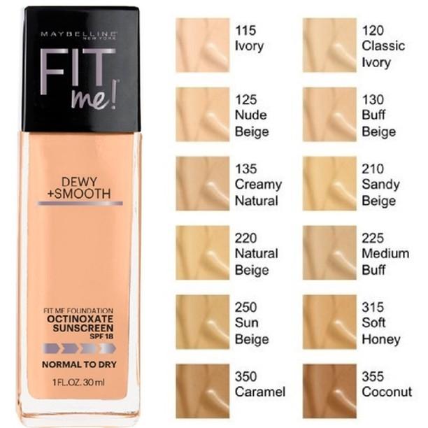 MAYBELLINE FIT ME DEWY + SMOOTH FOUNDATION 130 BUFF BEIGE