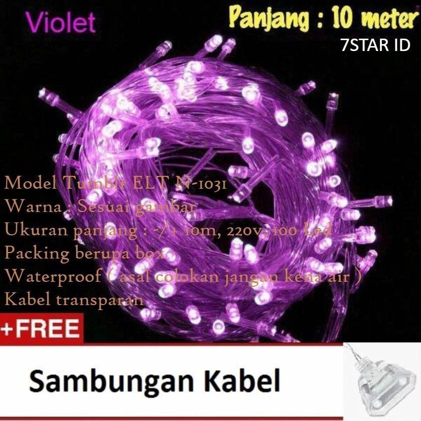 Lampu LED Tumblr ELT N-1031 7STAR Dekorasi Dan Hias Tumblr Natal Twinkle Light 10 Meter FULL + Ada Colokan Sambungan