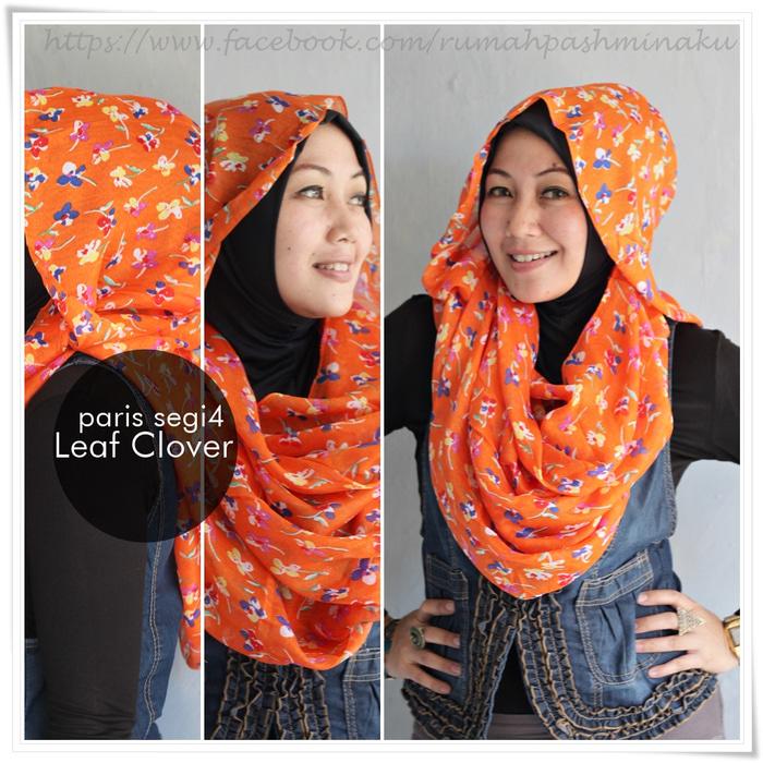 kerudung segi empat - paris - Leaf Clover