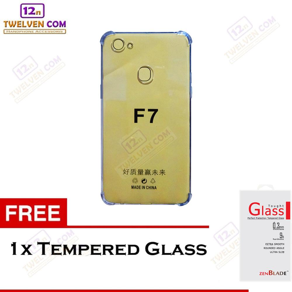 Zenblade Anti Shock Anti Crack Softcase Casing for Oppo F7 - Free Tempered Glass zenblade anti shock anti crack softcase casing for oppo f7 – free tempered glass