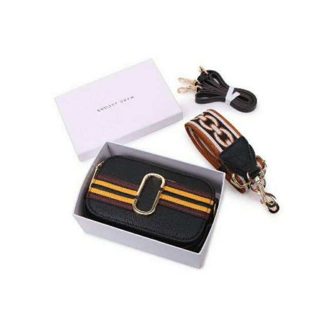 Disc 10Rb!!! Marc Jacobs Snapshot Stripes Camera Bag 3331-1