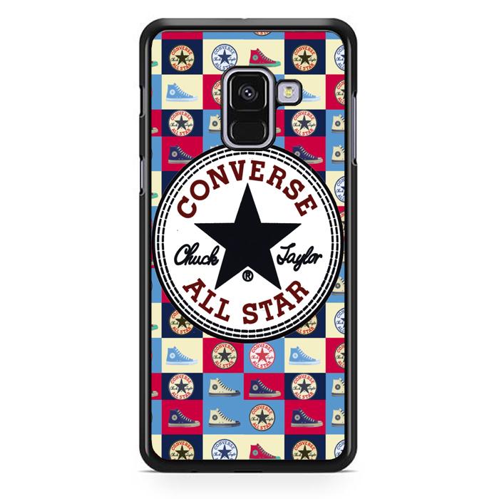 Casing Hardcase Samsung Galaxy A8 Plus 2018 Motif Converse W3050