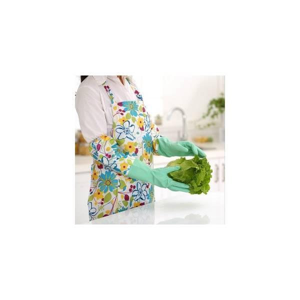 Sarung Tangan Karet Tebal Motif Bunga (47Cm)