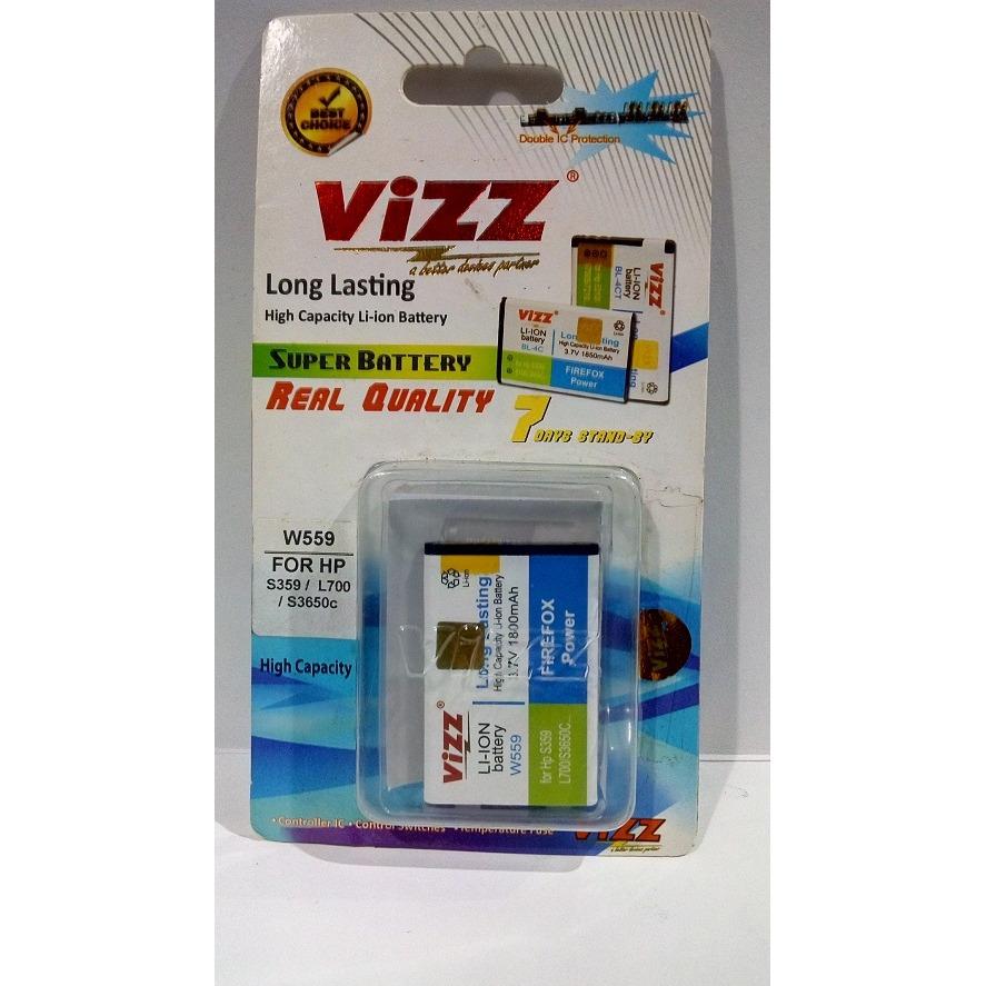 Baterai battery batre batt vizz doublepower samsung b3410, W558, Lakota c3322, champ deluxe 1800 Mah