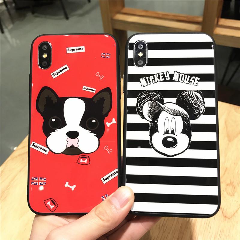 Set Kartun Tahun Kelahiran Selubung 8 PLUS Apple Identitas Gelas Layar Penutup Muka