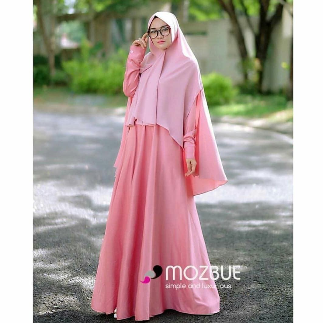 Baju Muslim Original Gamis Ajwa Syari Dress Baju Panjang Muslim Casual Wanita Pakaian Hijab Modern Modis Trendy Terbaru 2018