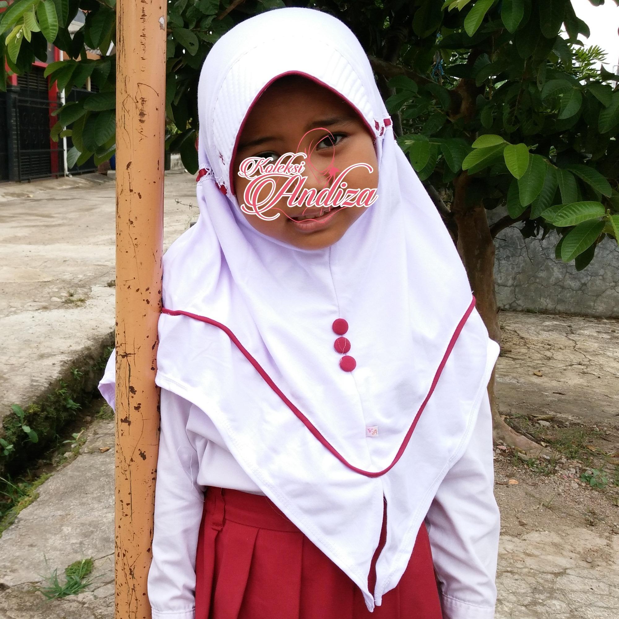 Cek Harga Baru Jilbab Kerudung Anak Sd Sekolah Khusus Putih Vania