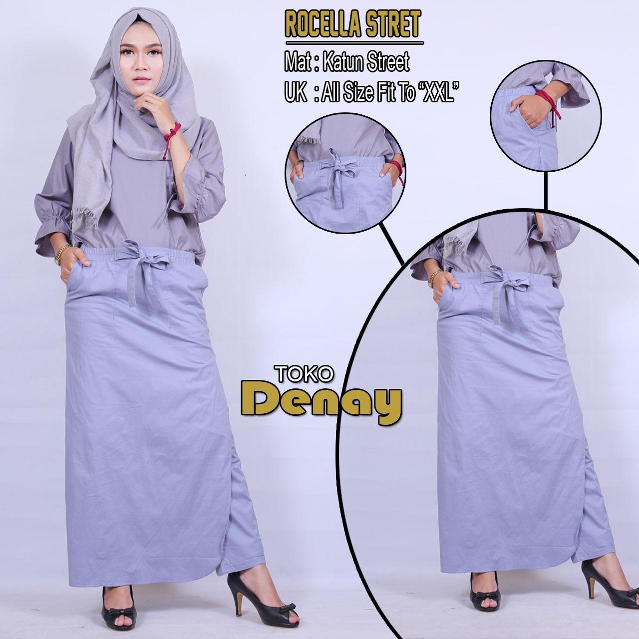 Rocella ( Rok Celana ) Bahan Katun Stret Ori By Tokodenay