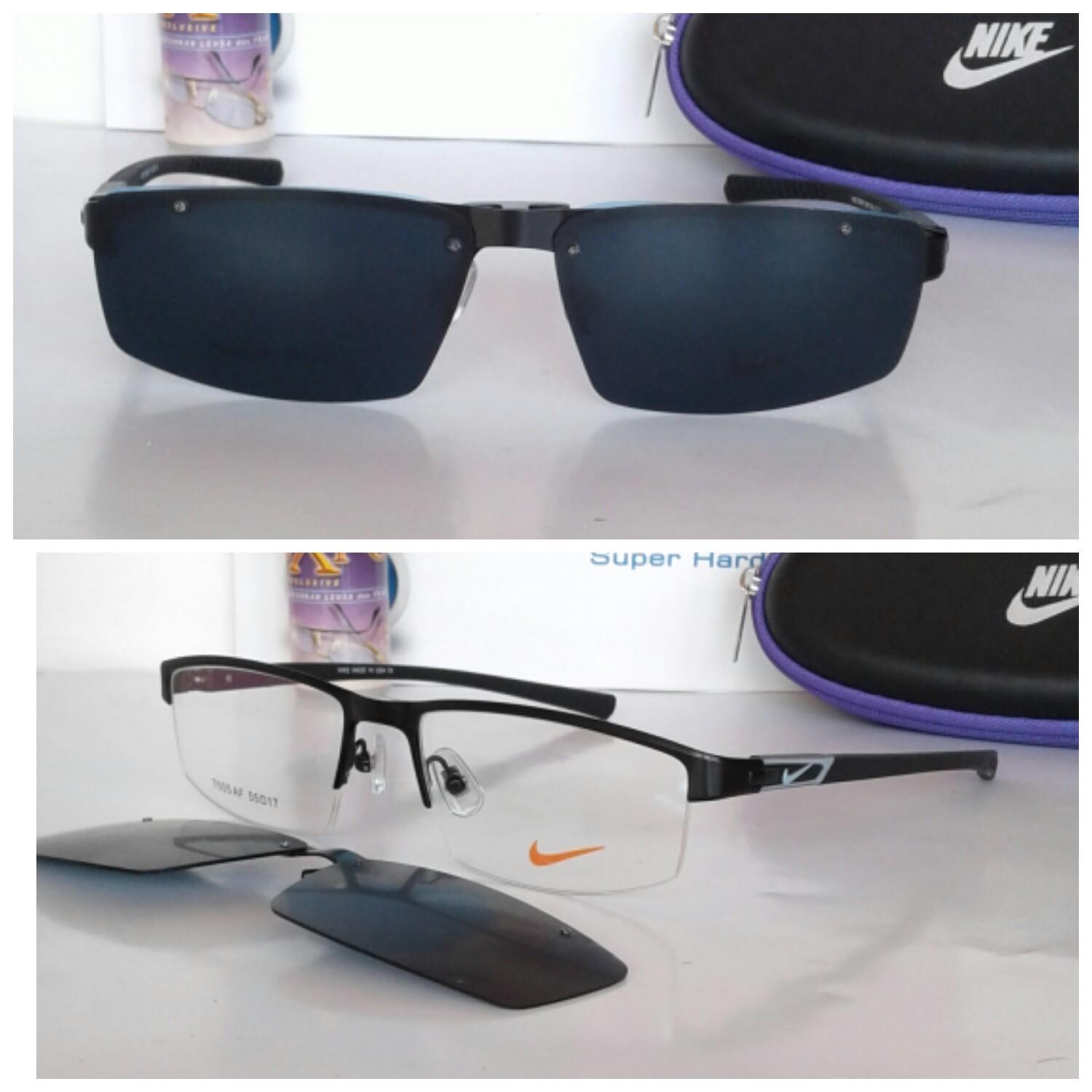 FRAME KACAMATA NIKE 7391 CLIP ON/KACAMATA MINUS/BACA/SUPER QUALITY
