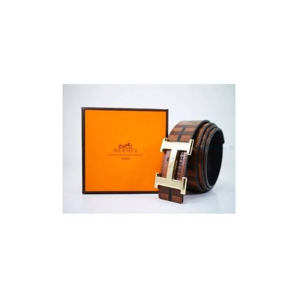 IKAT PINGGANG KULIT PRIA IMPORT HERMES CT04 COFFEE