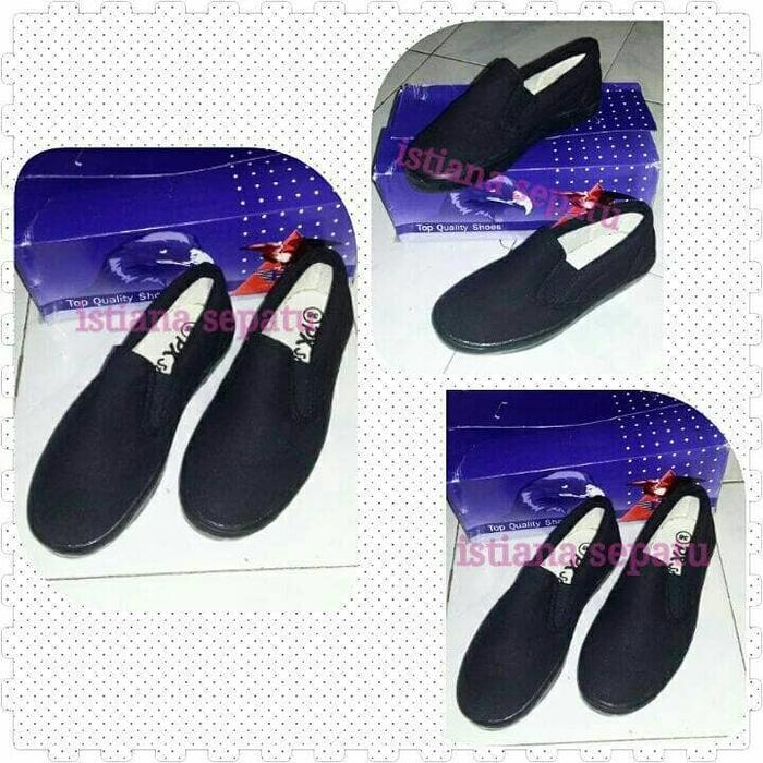 Detail Gambar HARGA PROMO!!! sepatu px style 179 allblack slipon pria murah kanvas lukis - NdAwCv Terbaru
