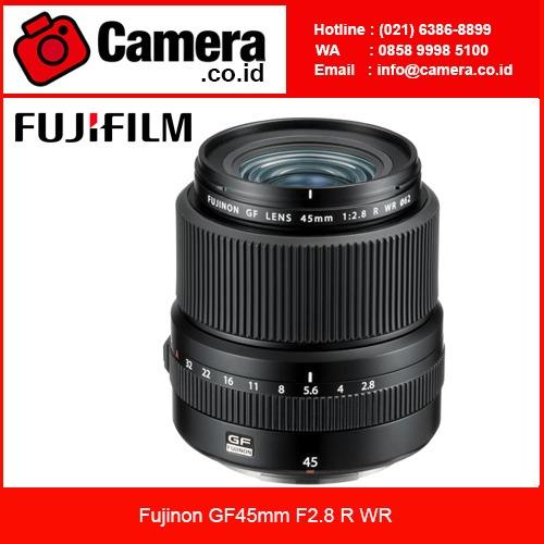 Fujinon GF45mm F2.8 R WR Lensa Kamera - Hitam