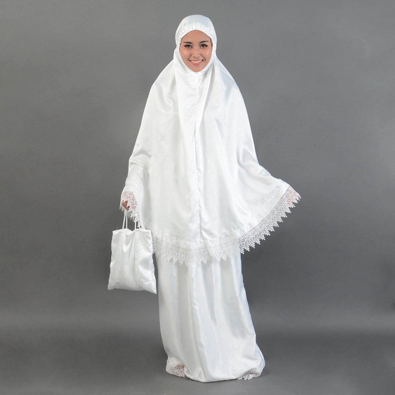 Jfashion Set Mukenah Silky Wanita Muslim Dewasa - Mukenah