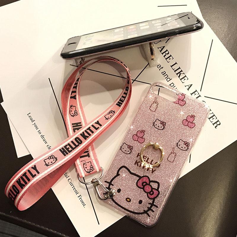 Casing Lunak Apple ID Holder Casing HP I7/8 PLUS Imut Halter Neck