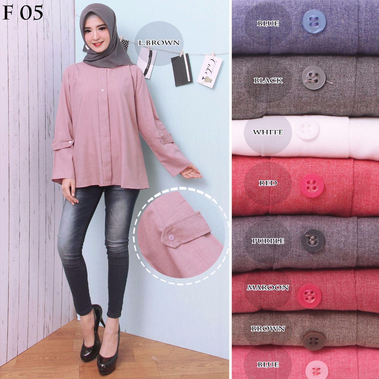 DnD -Baju Atasan Muslim Wanita Blous Jumbo Baju Tunik Baju Muslim Blus Muslim
