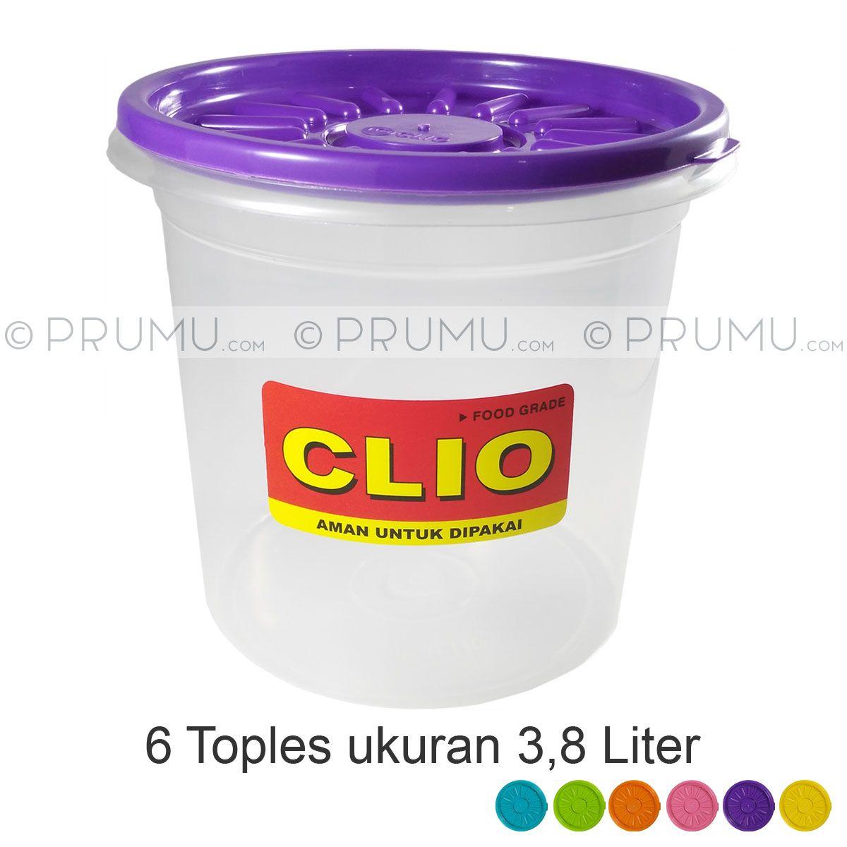 6 Toples Plastik 3,8 Liter | Tempat Kerupuk | Sealware Food container