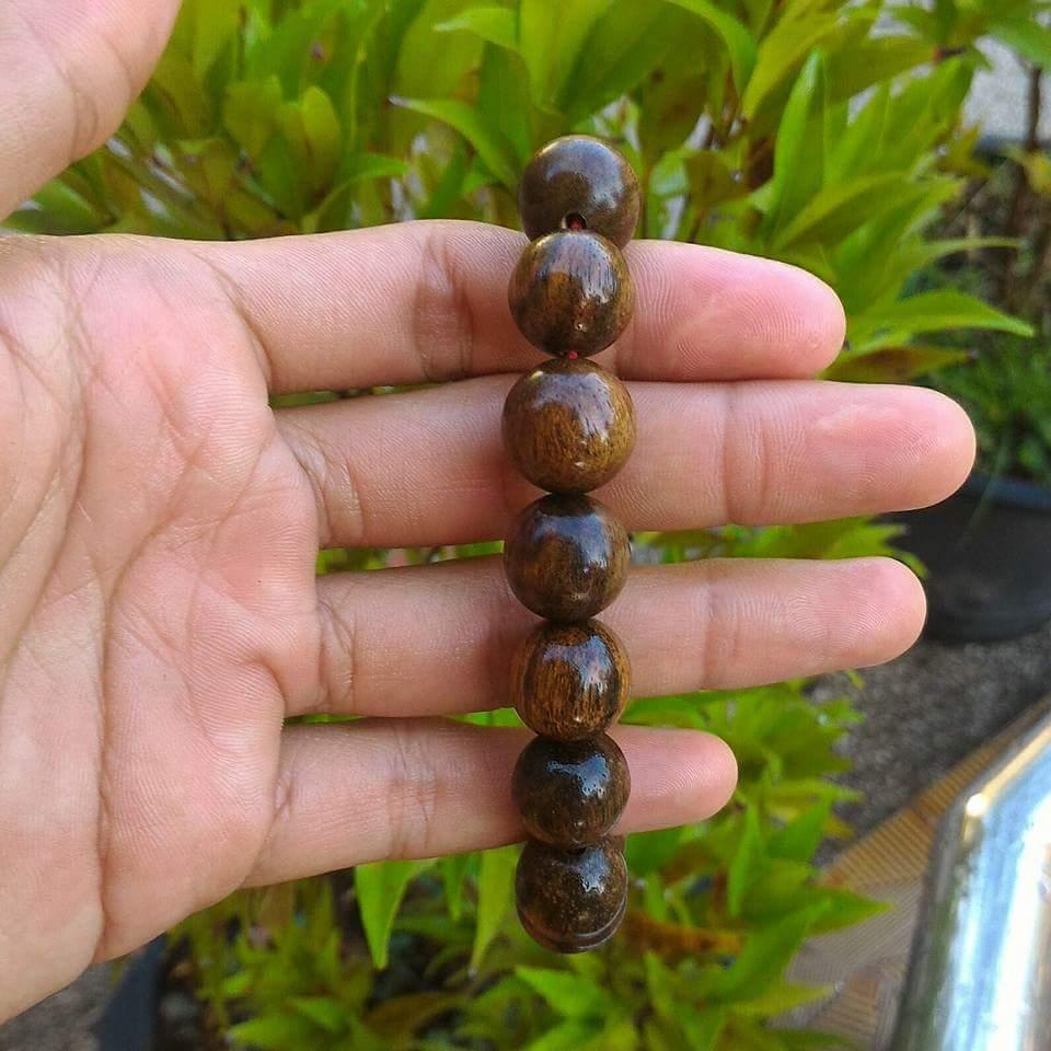 NEW PROMO Perhiasan Aksesoris gelang asli kayu gaharu buaya Kalimantan 10 mm Murah