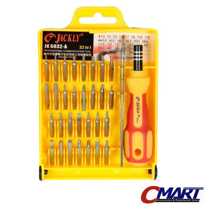 M-TECH obeng set lengkap serbaguna HP iPhone Laptop 32in1 - JK-6032D