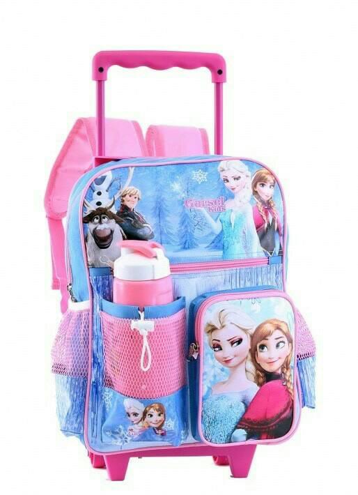Harga Meriah tas anak perempuan / tas trolly roda troli dorong / tas ransel garsel