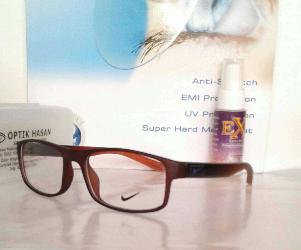 FRAME KACAMATA NIKE 7090 BR/KACAMATA MINUS/BACA/PRIA/WANITA