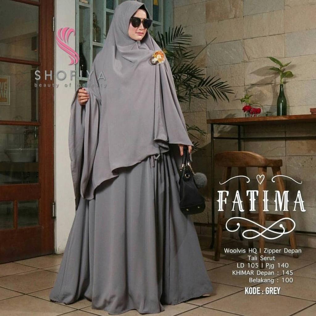 Jual Murah Syari Murah/Grosir Syari Murah/FATIMAH SYARI GREY C05