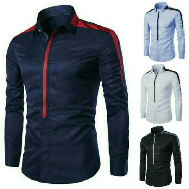 Radhe Kemeja Casual / Kemeja Formal / Kemeja Kerja / Kemeja Pria Lengan Panjang Variasi List
