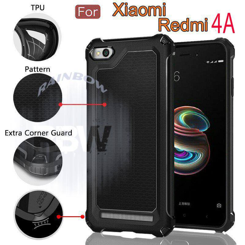 Rainbow Xiaomi Redmi 4a Soft Case Ultra Rugged Capsule Slim Air Cushion Tecknologi Line Glossy Design & Spider Interior Anti Slip Anti Shock / TPU Silikon Back Cover / Silicone Case / Softshell / Case Hp / Casing Xiaomi Redmi 4A - Hitam