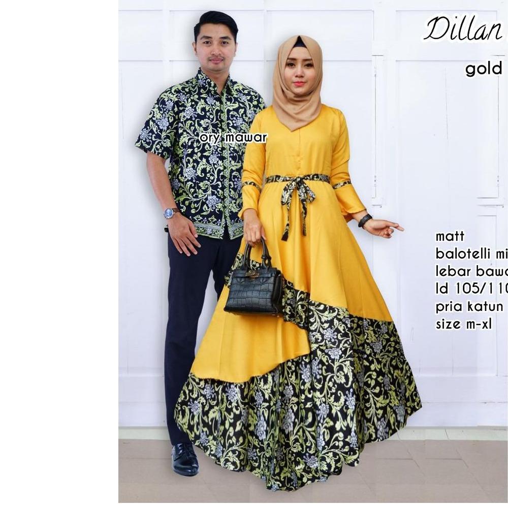 Riuisme - Couple Gamis / Baju Kondangan / Baju Batik / Sarimbit Batik 