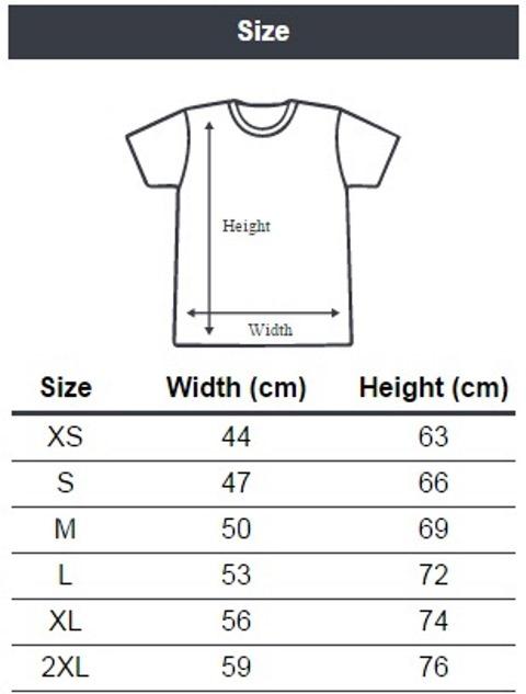 ukuran kaos gildan premium