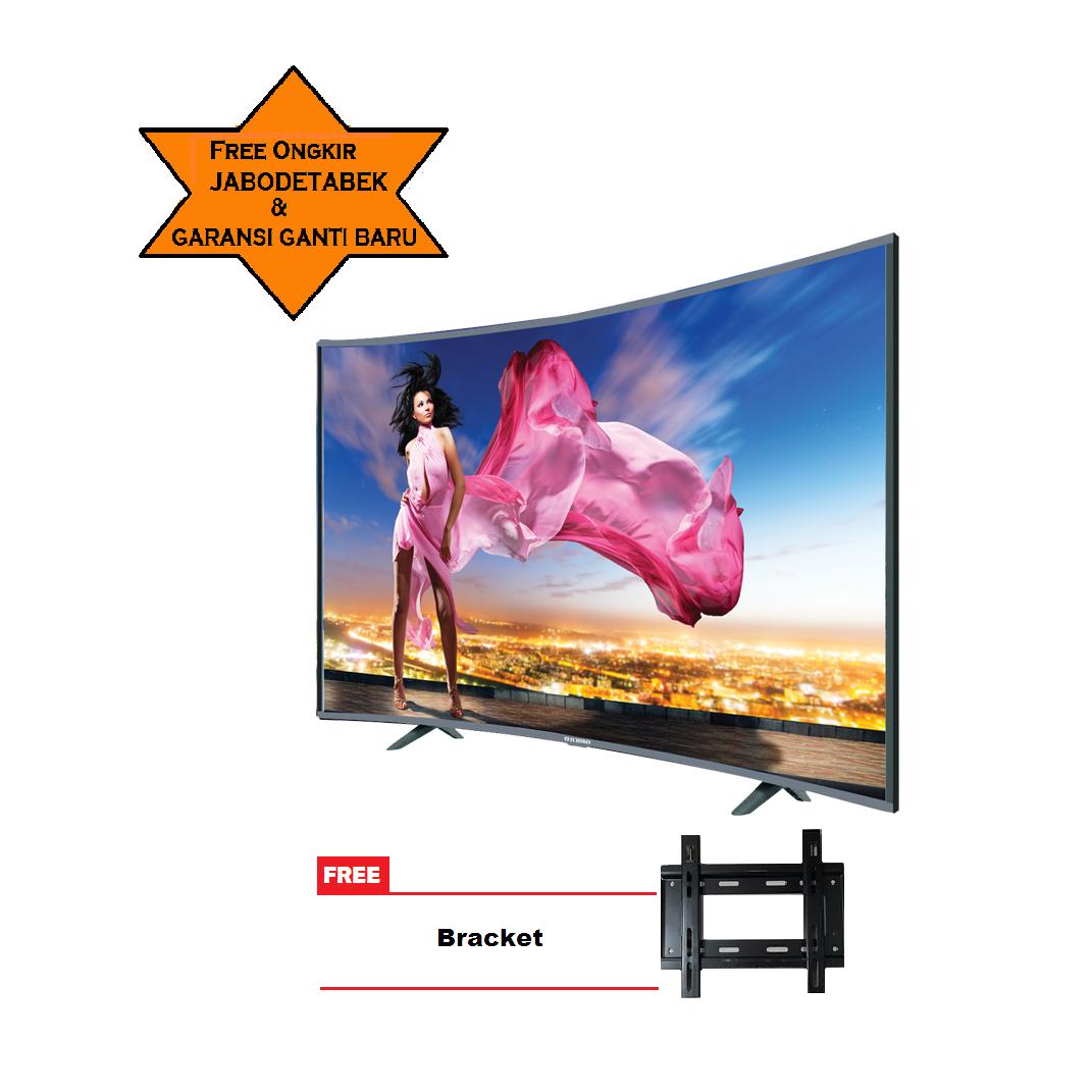 ICHIKO LED TV 39inch HD Curve Basic S3998 Free Bracket