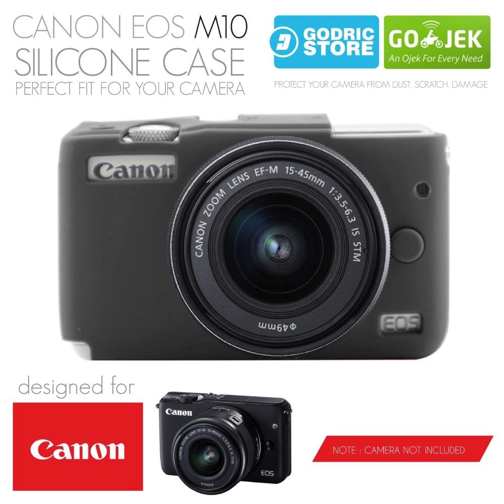 Godric Silicone Canon EOS M10 Silikon Case / Sarung Silicon Kamera Mirrorless - Hitam