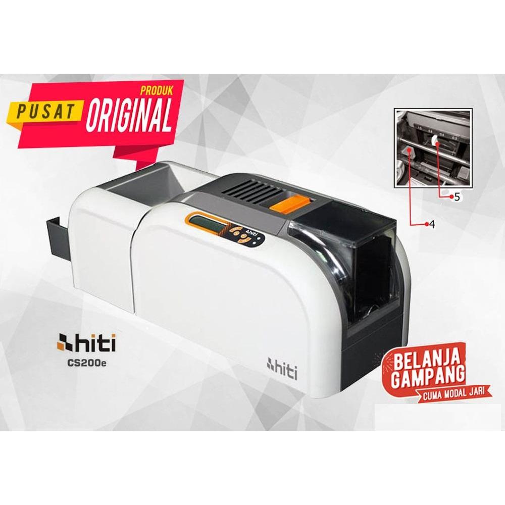 PRINTER ID CARD HITI CS200E MESIN CETAK KARTU ATM E-KTP SIM - Peralatan Buat Kartu PVC Plastik Anggota Member Pelajar Mahasiswa