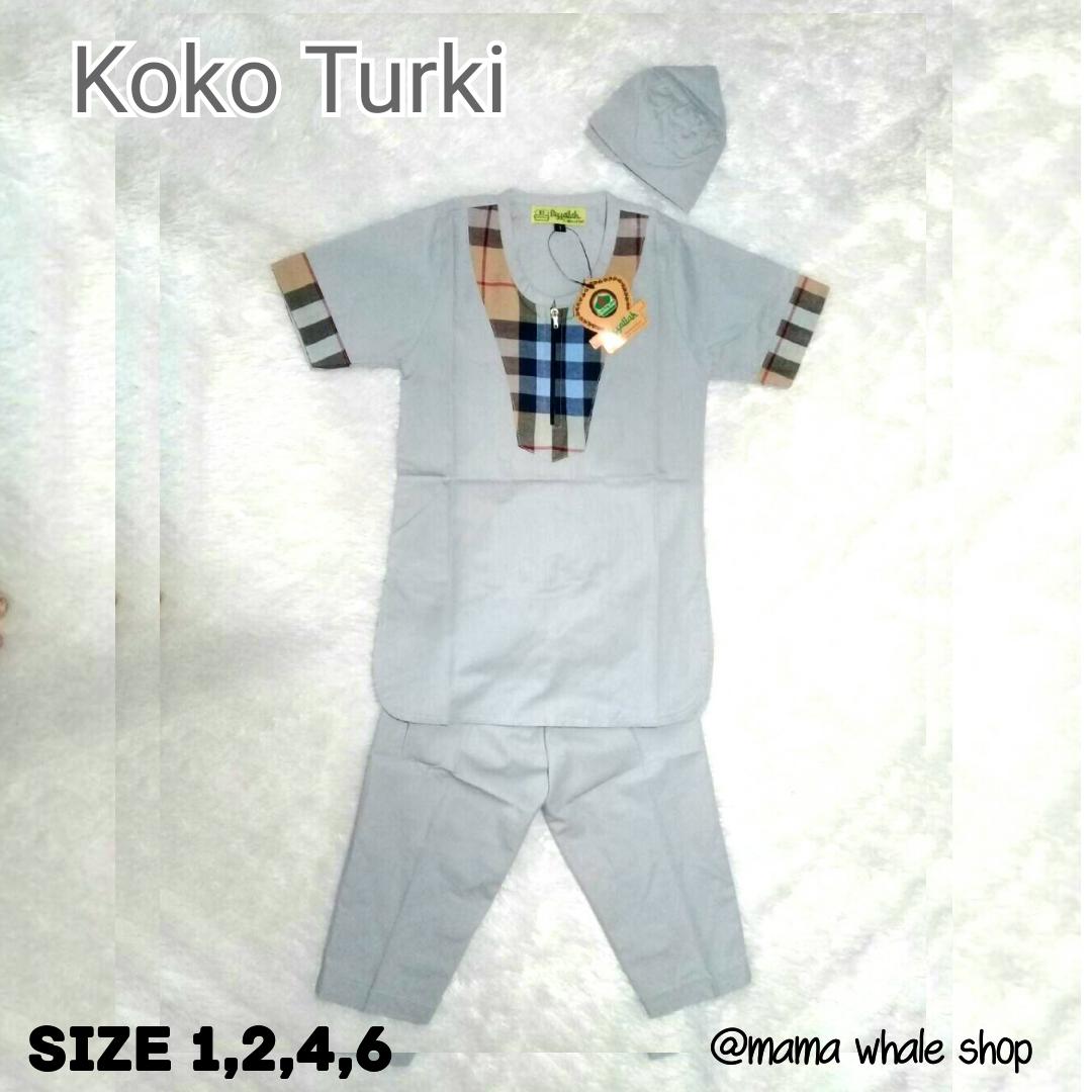 Set Koko Turki Anak Cowok/Laki - Baju Muslim Anak - (1-7th)