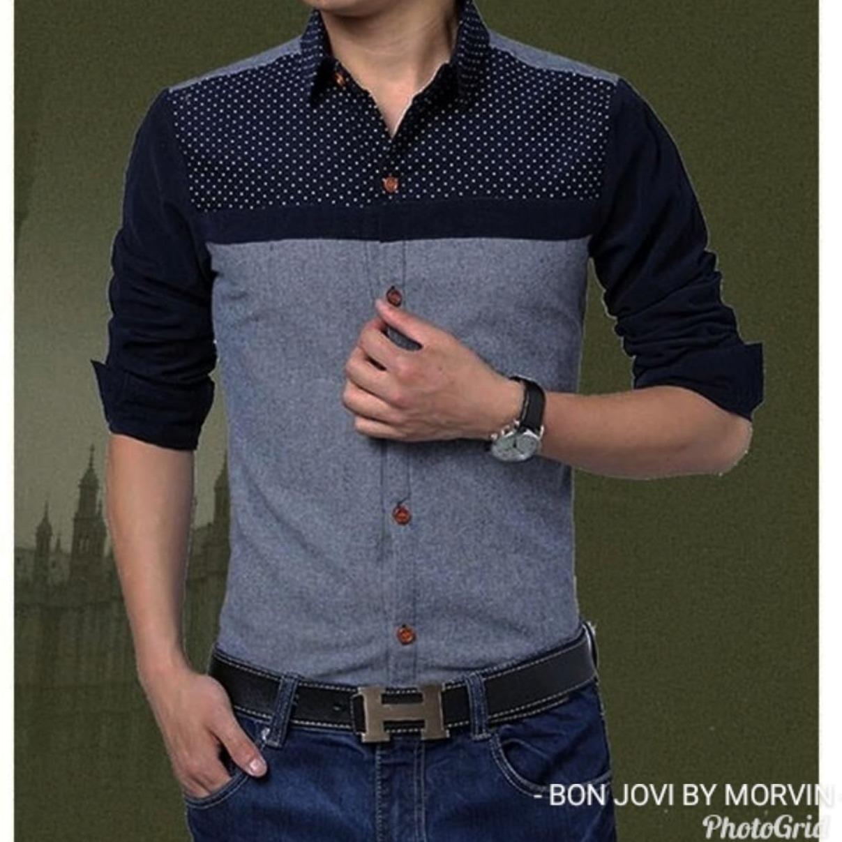 Morvin Kemeja Pria Katun Zara Premium