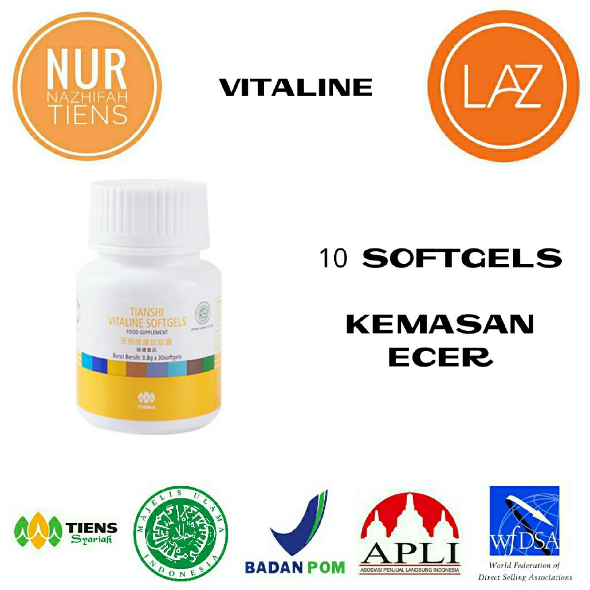 NN Tiens Vitaline Serum Pemutih Wajah & Nutrisi Pemutih Kulit Seluruh Tubuh Herbal Alami - Promo 10 Softgels