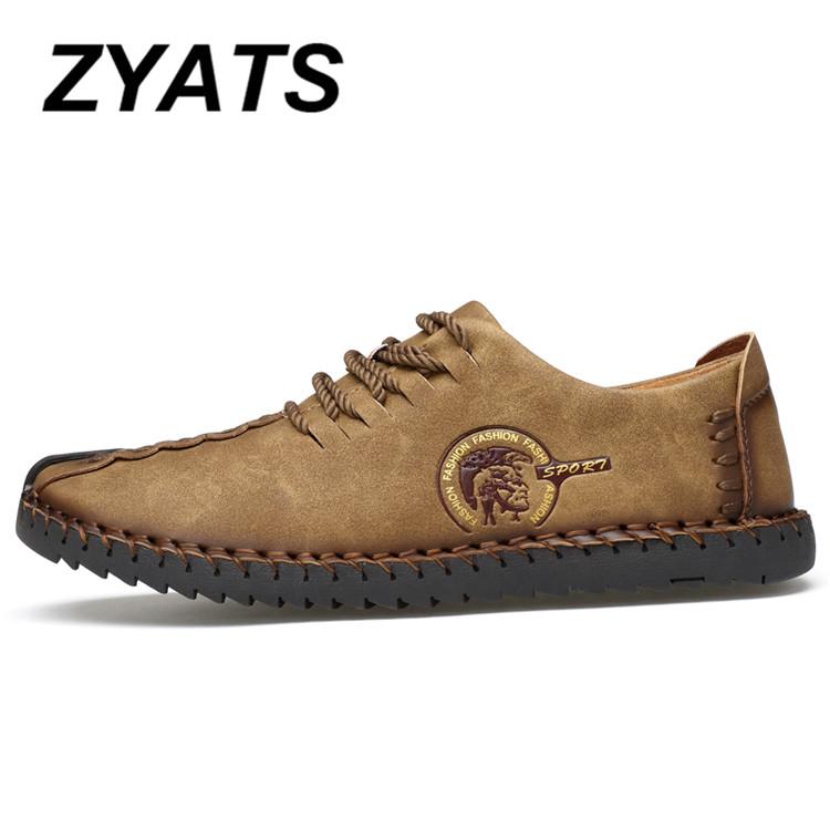 ZYATS Kulit Men's Flats Sepatu Moccasin Casual Loafers Slip-On Besar Ukuran 38-46 Kuning Januari 2019 - 2 ZYATS Kulit Men's Flats Sepatu Moccasin Casual Loafers Slip-On Besar Ukuran 38-46 Kuning - 2