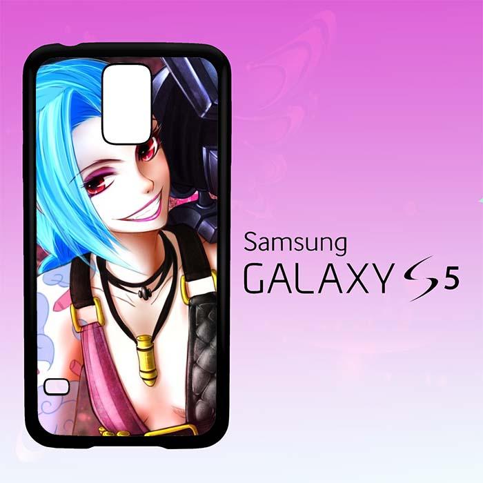 Casing Untuk Samsung Galaxy S5 Jinx League of Legends Fan Art Z1534