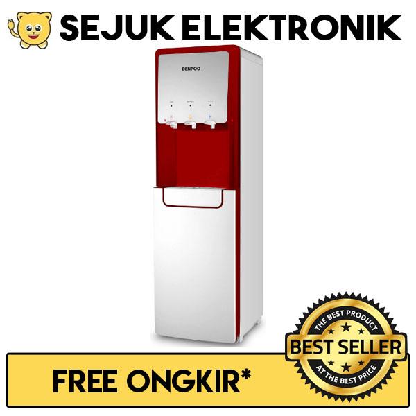Denpoo Premium 4 Series Dispenser Air Galon Bawah Low Watt Merah (JADETABEK ONLY)